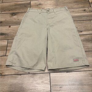 Dickies Super Baggy Khaki Shorts Size 32W 13 inch Inseam